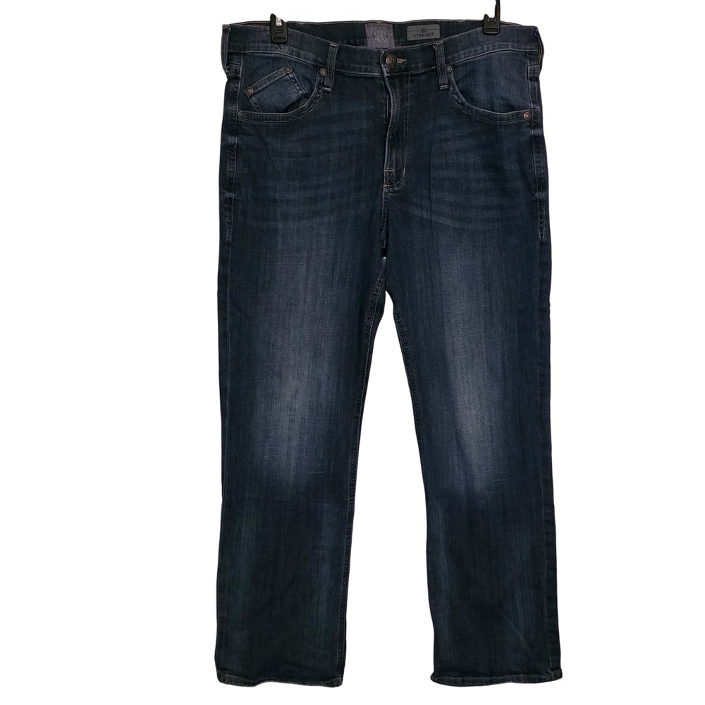 Rock Republic Straight Fit Dark Wash Men's Jeans Size 38x32